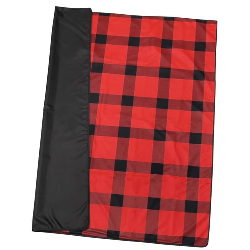 Buffalo Plaid Fleece Picnic Blanket - 4