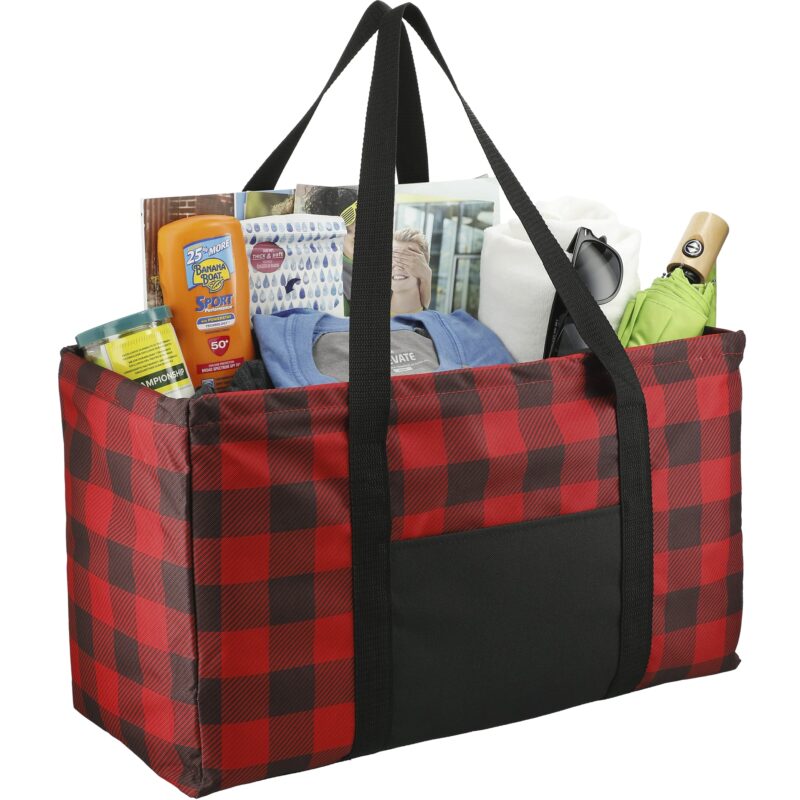 Buffalo Plaid Utility Tote - 6