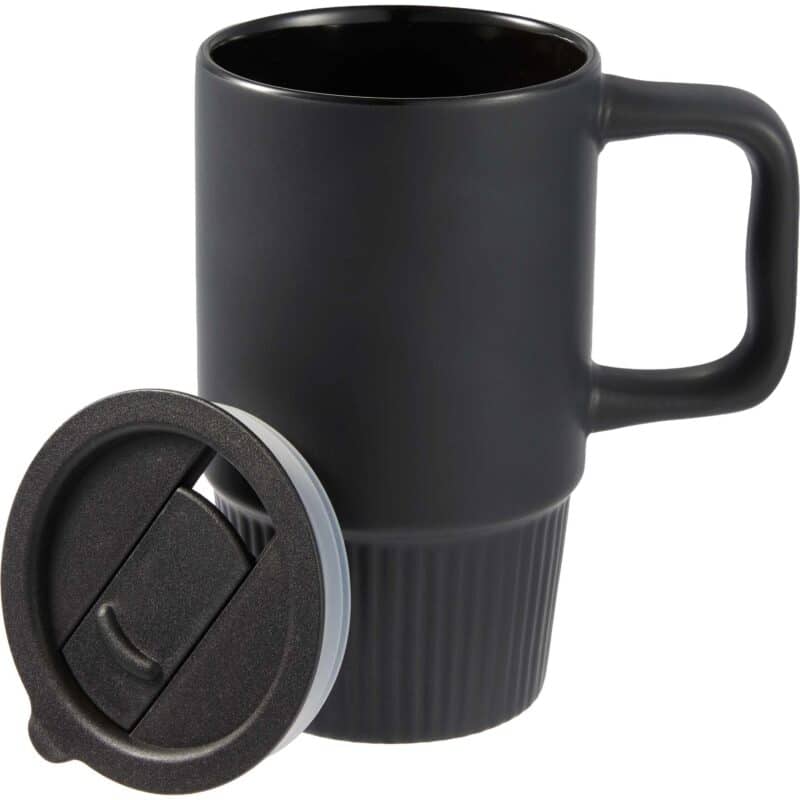 Camden 13oz Ceramic Mug w/ Lid - 8
