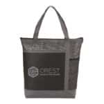 Chrome Non-Woven Zipper Convention Tote - 4