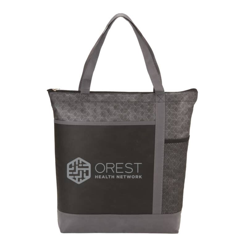 Chrome Non-Woven Zipper Convention Tote - 4