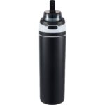 Elvin 28oz Recycled Stainless Flip Straw Bottle - 1