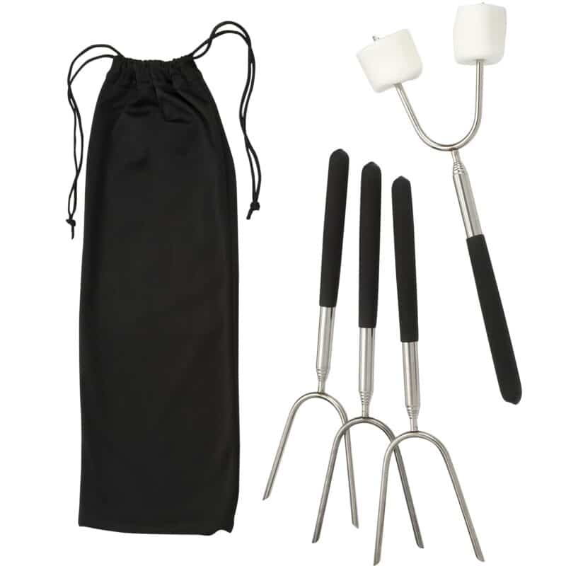 Extendable 34'' Roasting Sticks with Carrying Case - 1