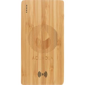 FSC® 100% Bamboo 5000 mAh Wireless Power Bank