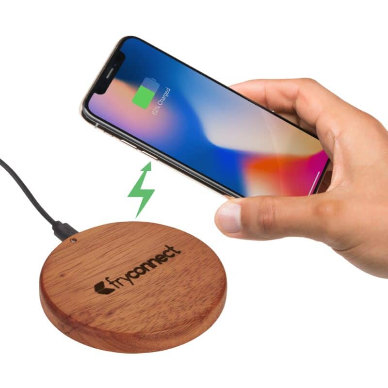 FSC® 100% Wood Wireless Charging Pad - 2