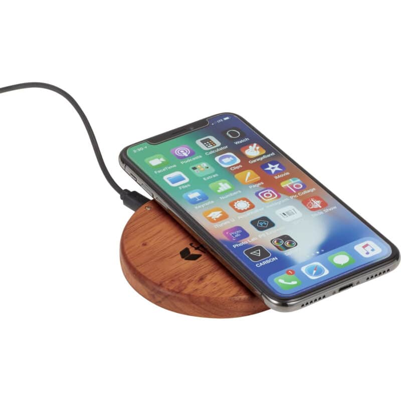 FSC® 100% Wood Wireless Charging Pad - 6