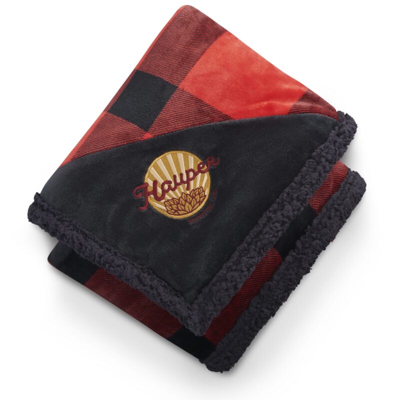 Field & Co.® Buffalo Plaid Sherpa Blanket - 5