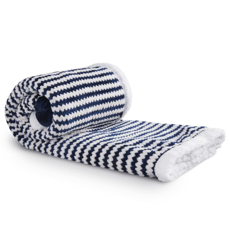 Field & Co.® Chevron Striped Sherpa Blanket - 8