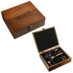 Graze Wood and Metal Wine Set - 4