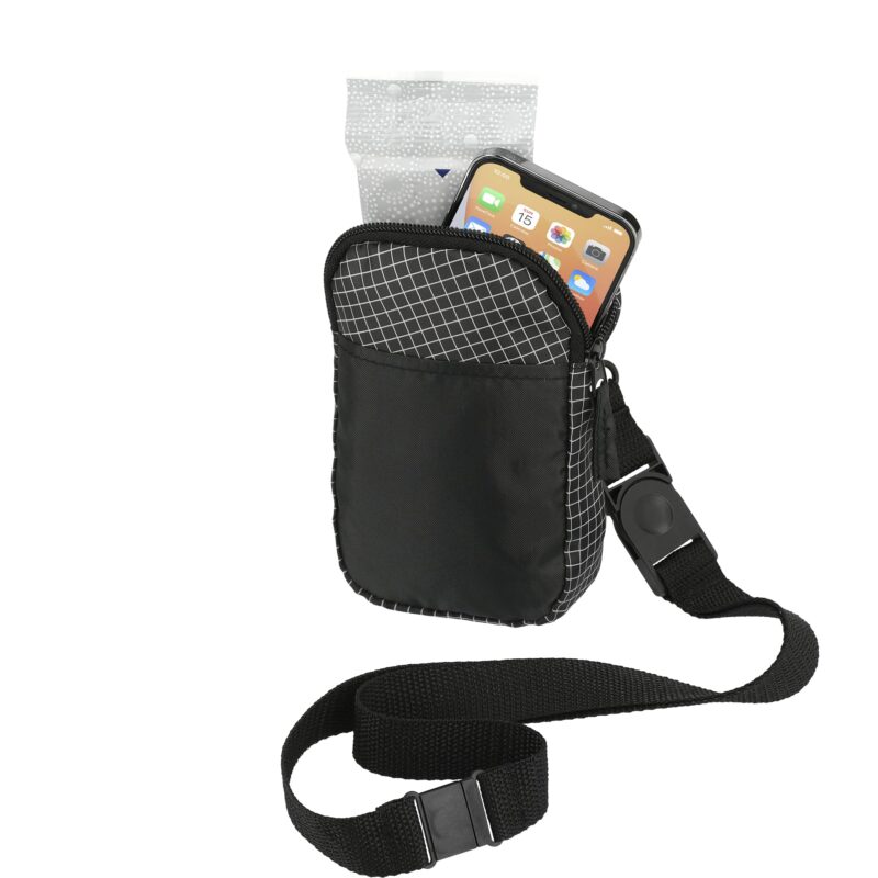 Grid Lanyard Phone Pouch - 5