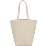 Herringbone 7oz Cotton Canvas Grocery Tote - 1