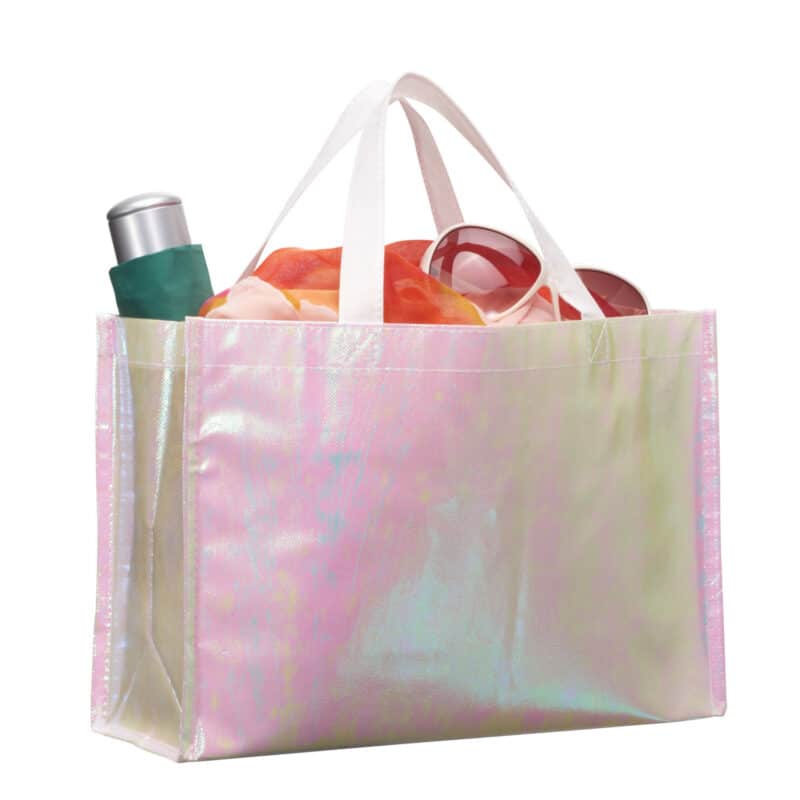 Iridescent Non-Woven Shopper Tote - 6