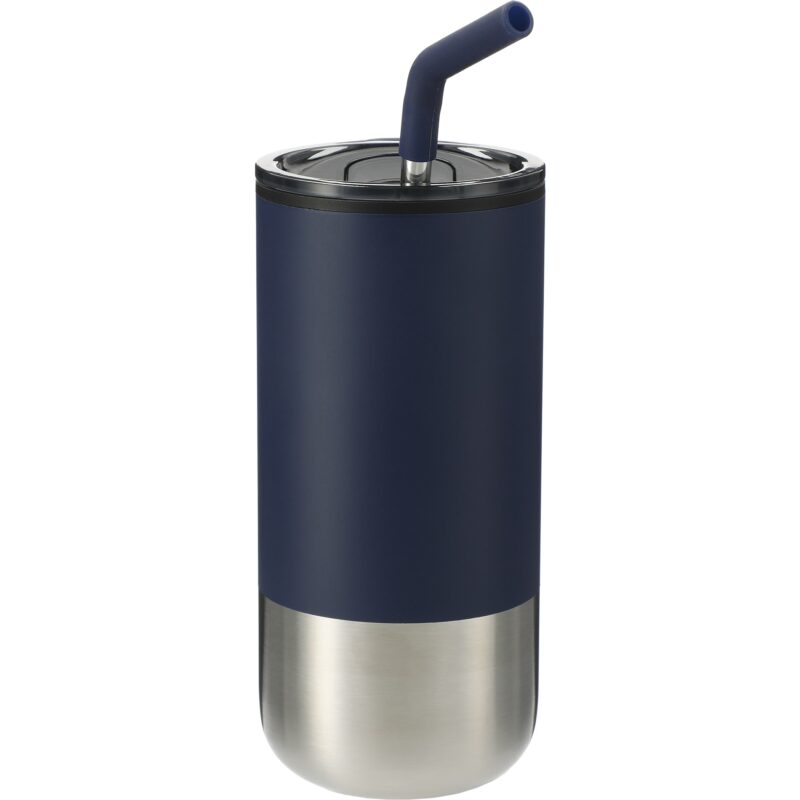 Lagom Insulated 16oz Stainless Steel Tumbler with Straw - 8