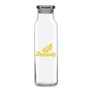 Libbey 24 oz Glass Water Bottle with Press-On Lid