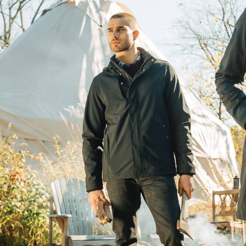 Men's ELKPOINT Roots73 Softshell Jacket with Detachable Hood - 1