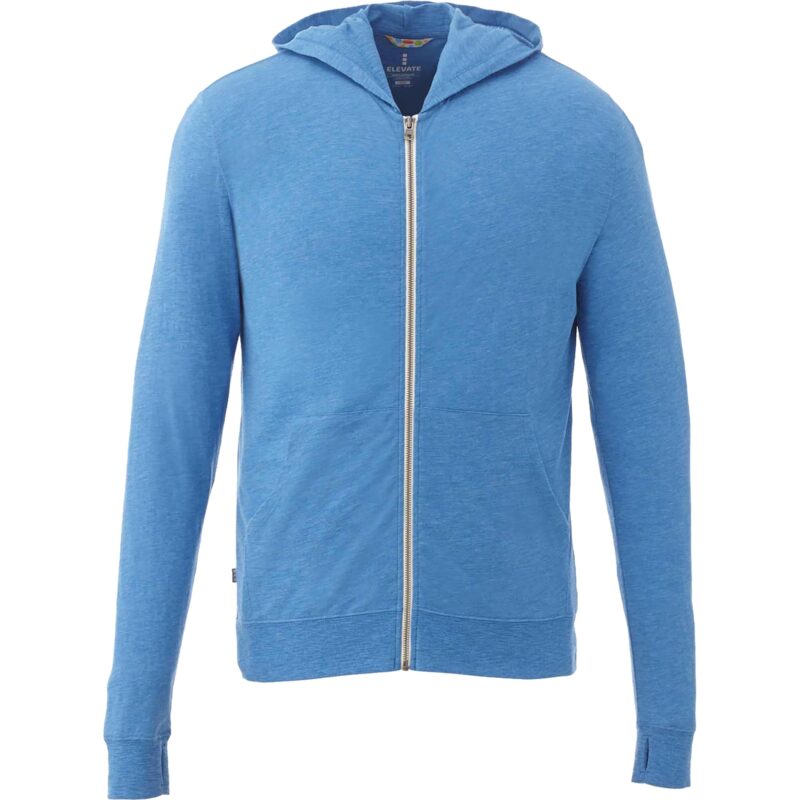 Men's GARNER Lightweight Knit Full Zip Hoodie with Thumb Holes - 7