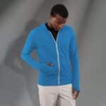 Men's GARNER Lightweight Knit Full Zip Hoodie with Thumb Holes - 8