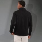 Men's HUDSON Eco Knit Quarter Zip Ribbed Sweater - 3