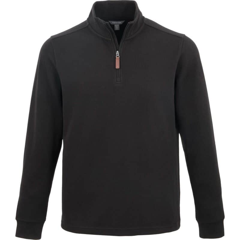 Men's HUDSON Eco Knit Quarter Zip Ribbed Sweater - 4