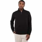 Men's HUDSON Eco Knit Quarter Zip Ribbed Sweater - 5