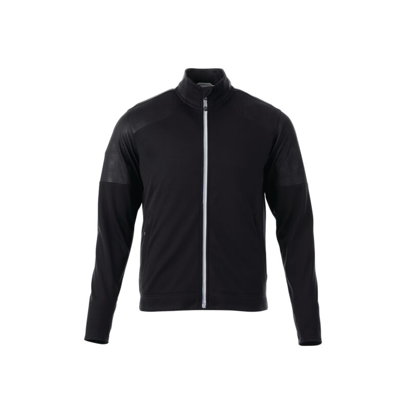 Men's SENGER Knit Full Zip Performance Jacket with Thumb Holes - 3