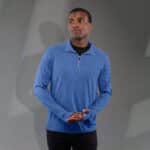 Men's TAZA Performance Knit Quarter Zip with Thumb Holes - 7