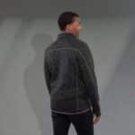 Men's TREMBLANT Sweater Knit Full Zip Jacket with Thumb Holes - 2