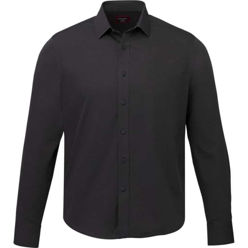 Men's UNTUCKit Black Stone Wrinkle-Free Long Sleeve Button Up Shirt - 1