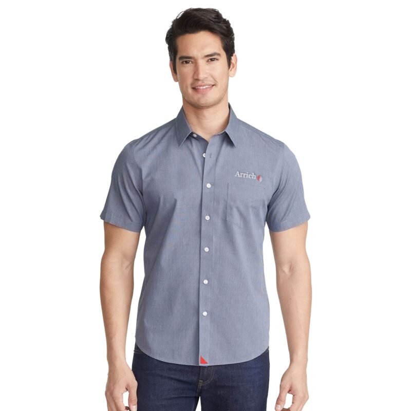 Men's UNTUCKit Petrus Wrinkle-Free Short Sleeve Button Up Shirt - 2