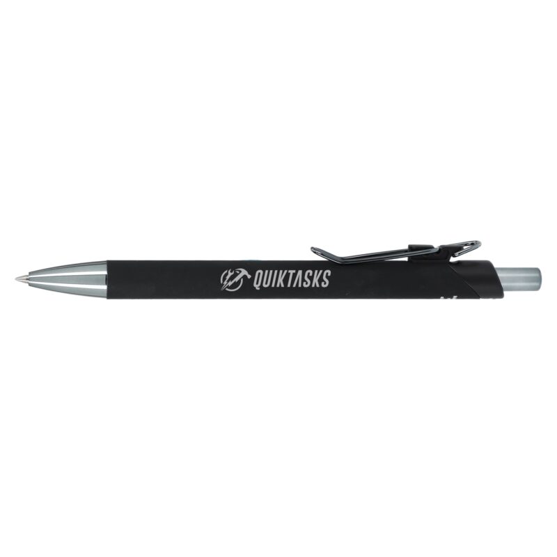 Metallic Recycled Aluminum Soft Touch Gel Pen - 2