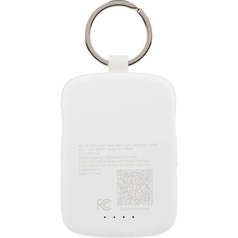 My Jolt 2000 mAh Power Bank with Integrated Cables - 8