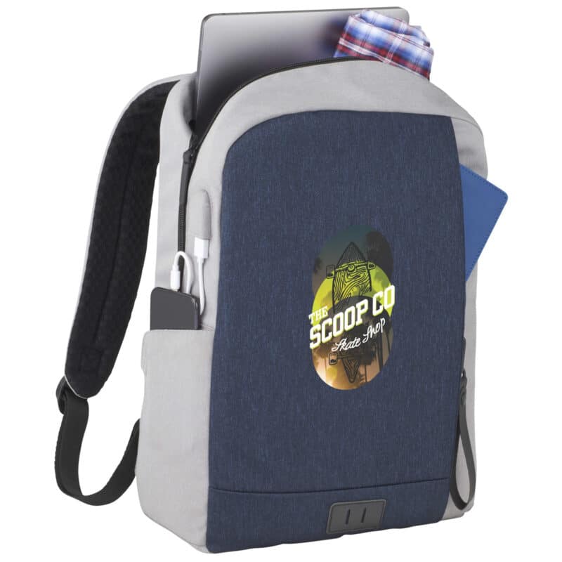 NBN Whitby Slim 15'' Computer Backpack w/ USB Port - 3