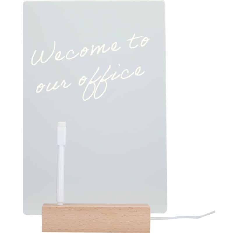 Note Brite Light-Up Acrylic Dry Erase Board - 6