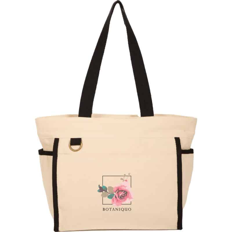 Organic 10oz Cotton Accent Tote - 2
