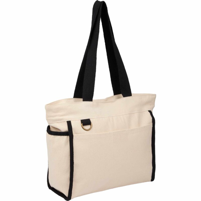 Organic 10oz Cotton Accent Tote - 3