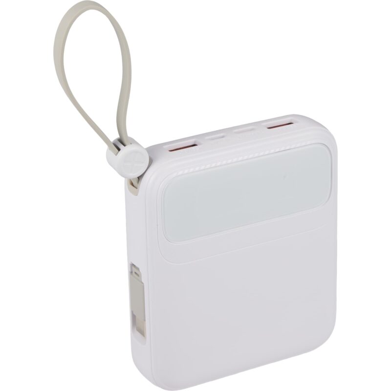 PWR Boost 10000 mAh 20W PD Power Bank w/ Cables - 4