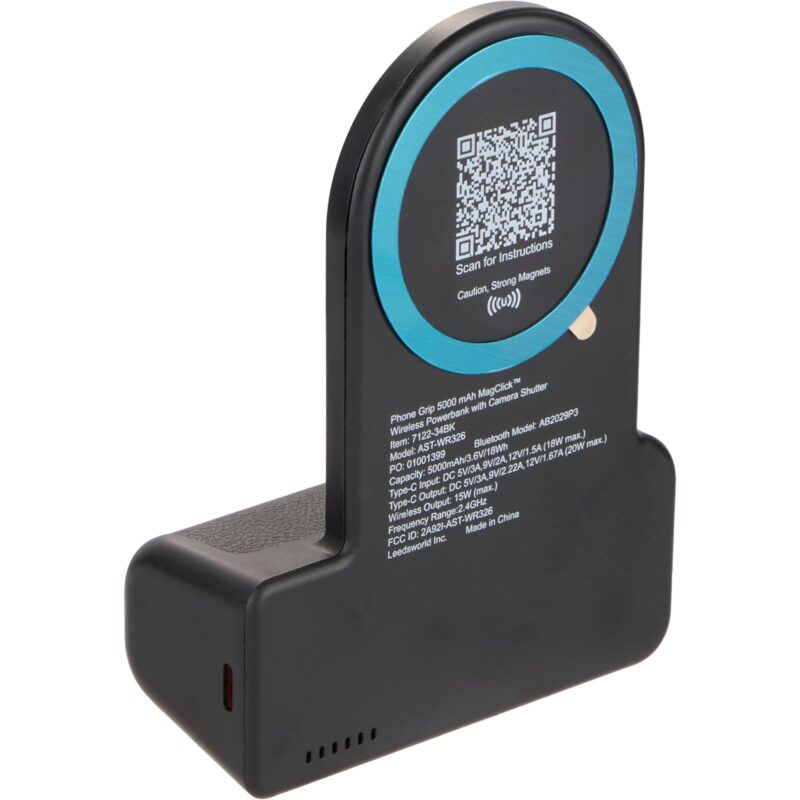 Phone Grip 5000 mAh MagClick™ Powerbank and Shutte - 6