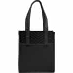 Printed Chevron Non-Woven Shopper Tote - 4
