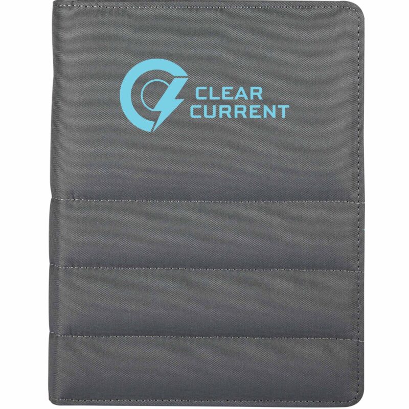 Puffer Zippered Padfolio with FSC® Recycled Paper - 4