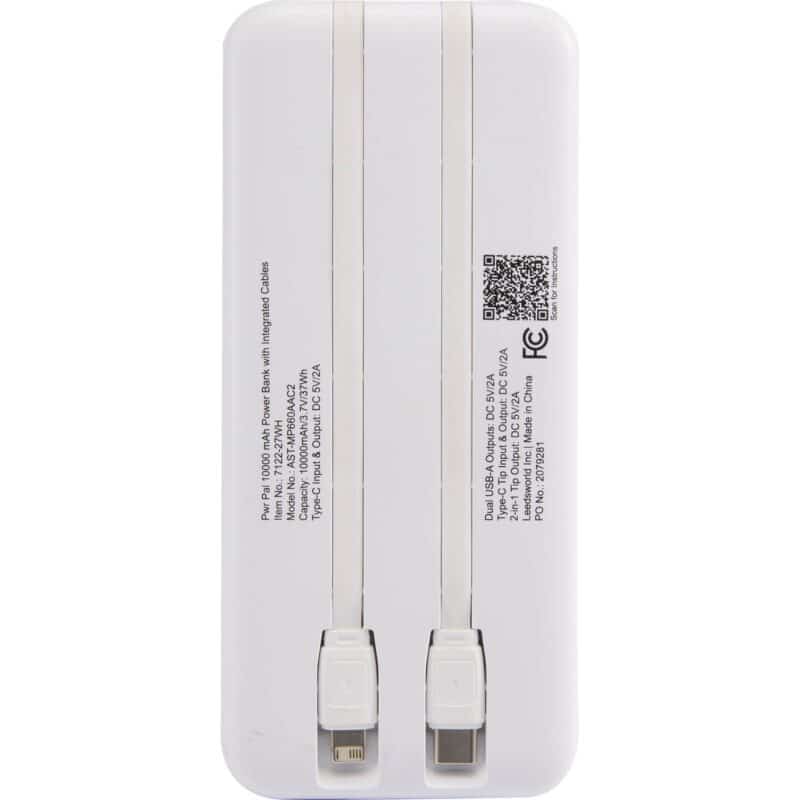 Pwr Pal 10000 mAh Power Bank with Integrated Cable - 7