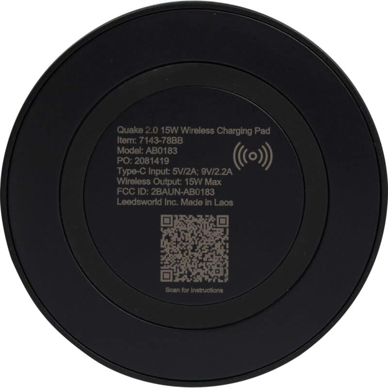 Quake 2.0 15W Wireless Charging Pad - 5
