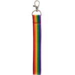 Rainbow Recycled Wrist Lanyard - 3