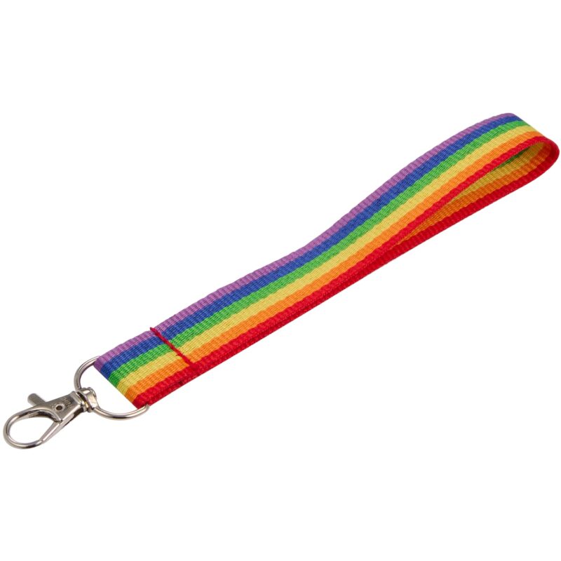 Rainbow Recycled Wrist Lanyard - 5