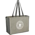 Recycled Cotton Contrast Side Shopper Tote - 2