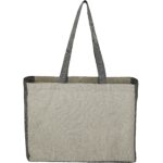 Recycled Cotton Contrast Side Shopper Tote - 7