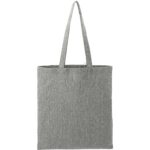 Recycled Cotton Herringbone Tote w/Zip Pocket 7oz - 8