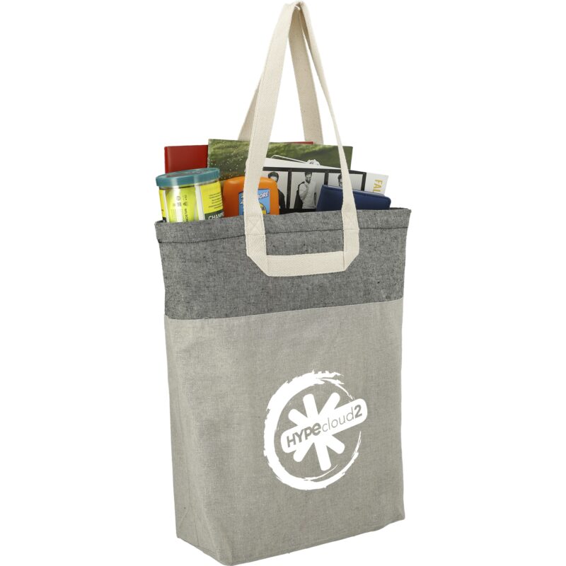 Recycled Cotton U-Handle Book Tote - 3
