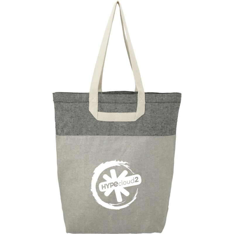 Recycled Cotton U-Handle Book Tote - 4