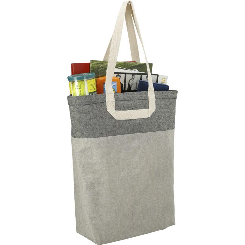 Recycled Cotton U-Handle Book Tote - 6