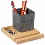 Recycled Felt & Bamboo Pen Holder - 8